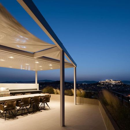 Urban Apt With Stunning Acropolis View & Roofdeck เอเธนส์ ภายนอก รูปภาพ